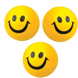 Stress RelieverSmile Ball Cute Face SoftSqueeze Sponge Ball Kids Adults set of-3- 10 cm-22