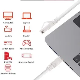 Sadow LAN Cable 40 m Snagless 40 Meter RJ45 Cat-6 Ethernet Patch Internet Cable, Network Internet Cord - RJ45, UTP, CCA image 2