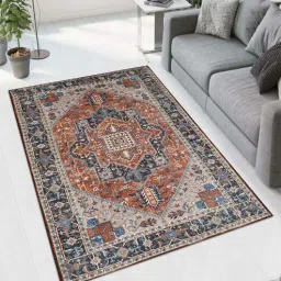 maa home concept Persian Velvet 4 X 2 Feet Machine Made Runner-picture-28