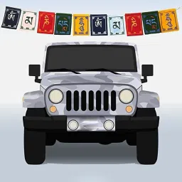 Tibetan Prayer Flags Rectangle Car Window Flag-image-35