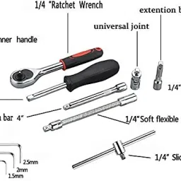 paramhansay enterprise 46 In 1 Tool Kit & Screwdriver And Socket Set Car Repair Tool Set Multi Vise Tool image 5