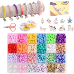 Unicorn Bracelet Making Kit for Girls, Jewellery Making Kit for Kids Bead Set-17
