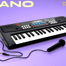 X382 Keys Piano Toy with Microphone, USB Power Cable & Sound Recording Best Birthday Gift for Boys and Girls Musical Instruments Analog Digital Piano-20