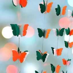 3D BUTTERFLY TIRANGA HANGING DANGLER INDEPENDENCE DAY 4 NOS EACH 6 FEET LONG Hanging Ornaments Pack of 1-image-17
