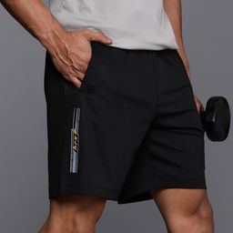 hrx by hrithik roshan Solid Men Reversible Black Regular Shorts-picture-27