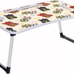 Wooden Foldable Students Stand, Computer Desk Folding, Portable Laptops Tables Wood Portable Laptop Table-image-32
