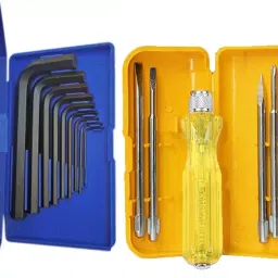 5 Pcs Combination Screwdriver Set with 9 Pcs Allen Key Set For Bike/Cycle/Guitar Combination Screwdriver Set-image-16