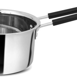Premium Stainless Steel Milk Pan/Saucepan/Tea Pan | Induction Base |Steel Handle Sauce Pan 20 cm diameter 2 L capacity-16