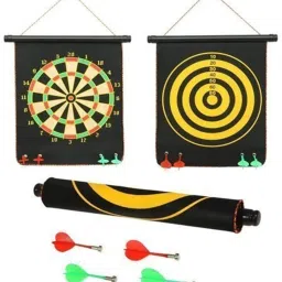 Magnetic Power with Double Foldable Dart Game with 4 Non Pointed Darts - 12 Inch Convertible Tip Dart-2