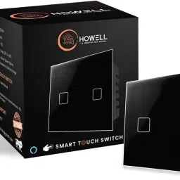 Howell 2 Gang Wi-Fi Smart 15 Amp Touch Switch Compatible With Alexa, Google & Siri Smart Switch-25