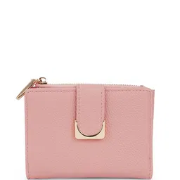 Globus Women Pink Textured Bi-Fold Wallet With Zip Coin Pocket-21