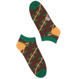hexafun Brown & Green Patterned Pure Cotton Ankle-Length Socks-picture-57