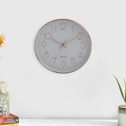 Home Centre Pacific Missle White Analogue Contemporary Wall Clock-picture-52