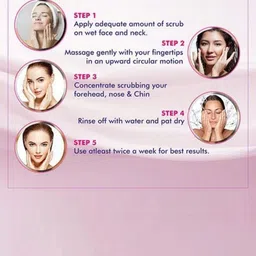 FEELHIGH Set of 2 Papaya Scrub with Vitamin E & Aloe Vera for Face & Body - 500 ml Each image 3