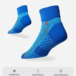 TEGO Unisex Patterned Seamless & Anti Microbial Ankle-Length Socks image 3