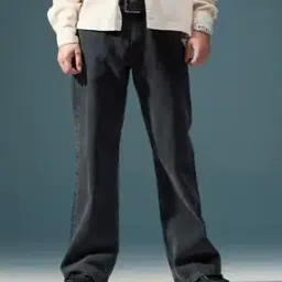 Lightly Washed Wide-Leg Jeans-image-74