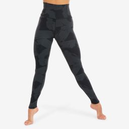 Women's Modern Dance High-Waisted Leggings - Black/Grey-image-82