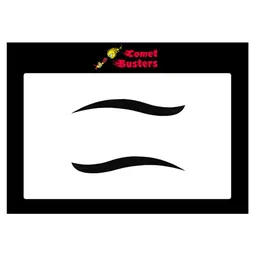 Comet Busters Matte Eyeliner Sticker - Black 061-36