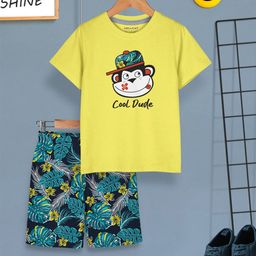 HELLCAT Boys Printed T-Shirt With Shorts-image-99