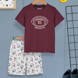 HELLCAT Boys Printed T-shirt with Shorts-image-65