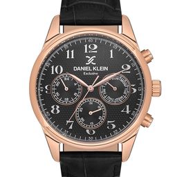 Daniel Klein Men Textured Dial & Leather Straps Analogue Watch DK.1.13550-5-image-9