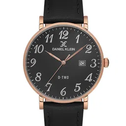 Daniel Klein Men Printed Dial & Leather Straps Analogue Watch DK.1.13562-5-17