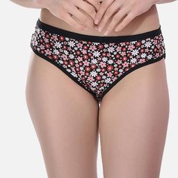 StyFun Floral Printed Cotton Hipster Briefs LS_Sarika_Panty_Black-image-44