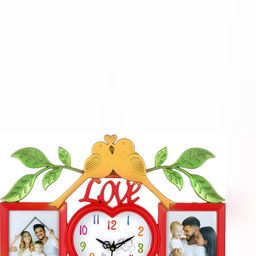 Attractionz Red Contemporary Abstract Shaped Analogue Wall Clock-picture-28
