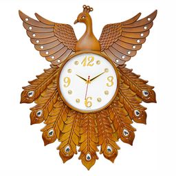 Attractionz Orange & White Textured Contemporary Round Analogue Wall Clock-18