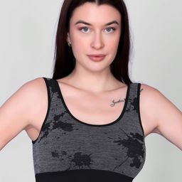 Spiaty Abstract Printed Full Coverage Lightly Padded Workout Bra With All Day Comfort-4