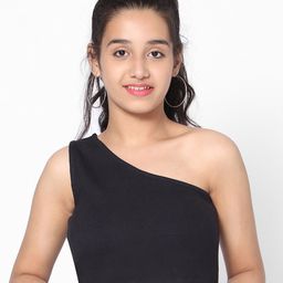 TeenTrums One Shoulder Cotton Crop Top-image-71