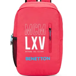 United Colors of Benetton Unisex Typography Water Resistant 13 Inch Laptop Backpack-50