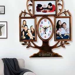 Attractionz Gold Toned & Black Wall Clock-image-74
