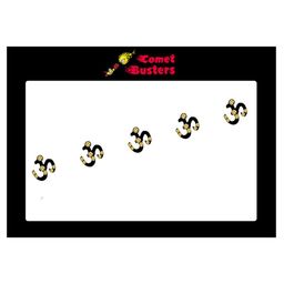 Comet Busters 5 Pcs Embellished Reusable Om-Shaped Designer Bindis - Black-43
