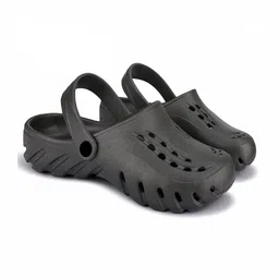 BERSACHE Men Black Canvas Comfort Sandals-image-77