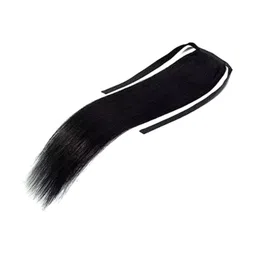 CRIBE Straight Ribbon Ponytail Hair Extension - Black-31