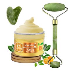 Lilium Set Of Vitamin C Face & Body Pack with Gua Sha & Face Roller-16