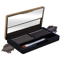 Fashion Colour Satiny Touch Dual Eyebrow Powder - Black-39