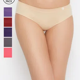 C9 AIRWEAR Women Pack Of 6 Assorted Seamless Basic Briefs P1119_Pack16_Pack17-image-93