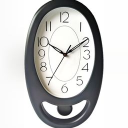 masstone Black & White Contemporary Wall Clock-image-91