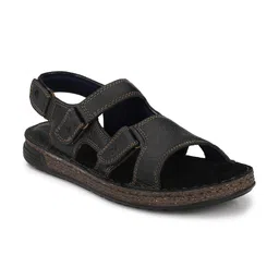 Delize Men Black & Brown Comfort Sandals-image-43