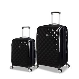 IT luggage Pack Of 2 Black Fashionista Hard-Sided Trolley Bag-image-54