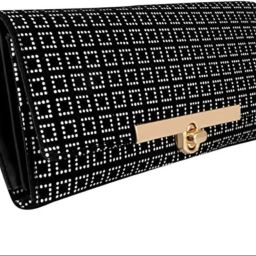 Women Black Artificial Leather Wallet-image-23