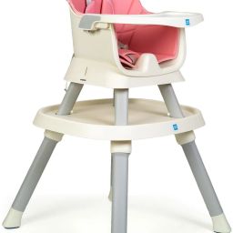 Little Scholar 5-in-1 Convertible Baby High Chair for Feeding, 0.5-3 Years Kids-image-41