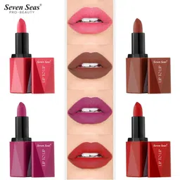Seven Seas Pack of 4 Matte With You Lipstick image 2