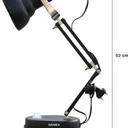 SPARK WORLD Black Aluminium Quirky Abstract Shaped Table Lamp image 3