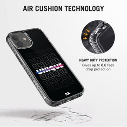 DailyObjects Black & White Printed Unique Stride 2.0 iPhone 12 Phone Back Case image 3