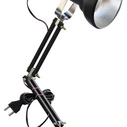 SPARK WORLD Black Aluminium Quirky Abstract Shaped Table Lamp image 2