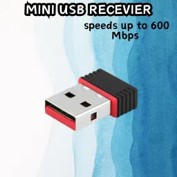 GUGGU (Wi-Fi Receiver) with Multi-Device Connectivity For All Pc System and LaptopI261 USB Adapter-image-56