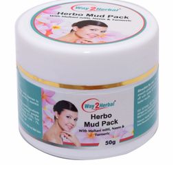Way2herbal Herbo Mud Pack With Neem & Turmeric 50g-20